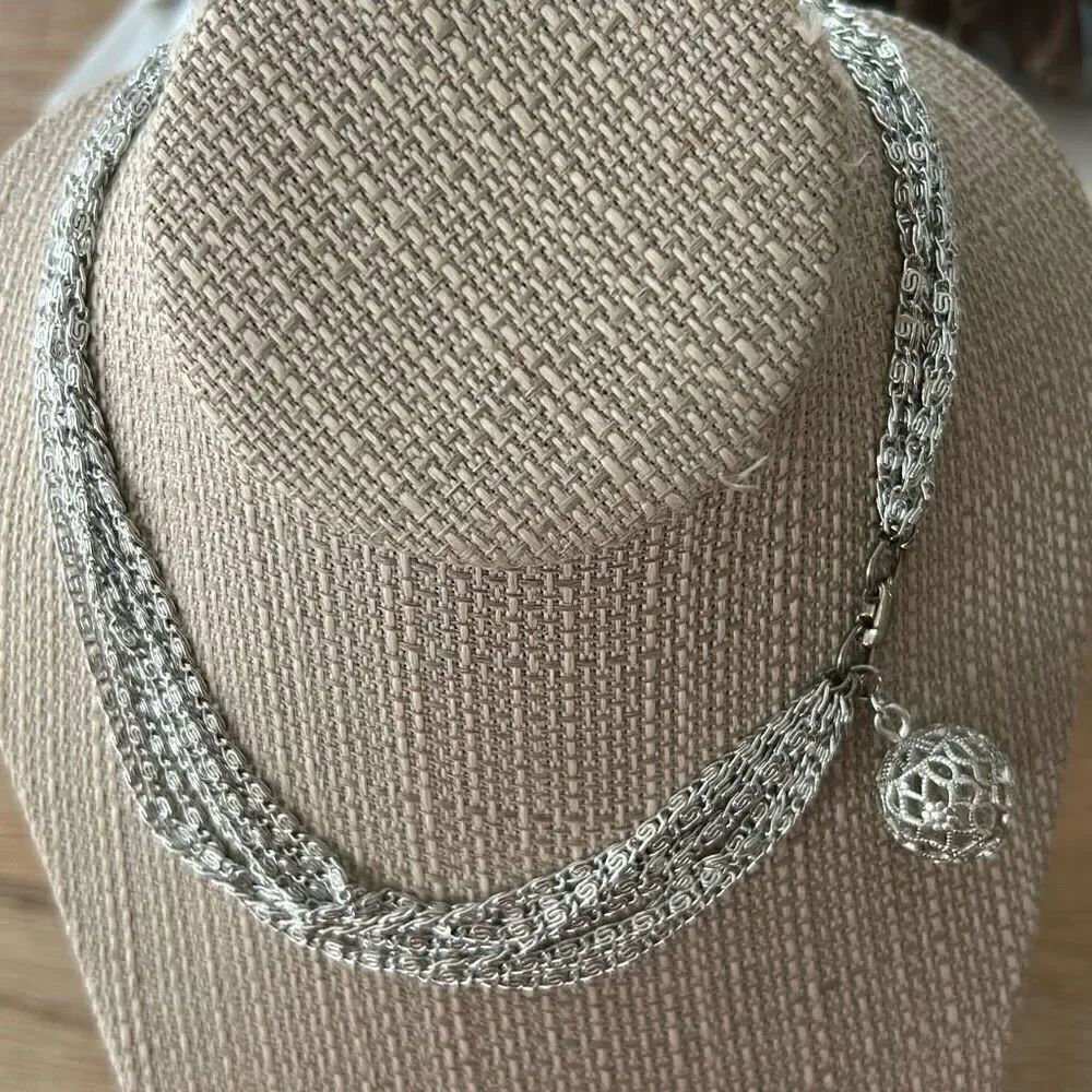 Sara Coventry Silver mesh owl bracelet